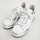 Alexander McQueen Oversized Sneaker ペイント サイズ41 革 スニーカー ホワイト メンズ アレキサンダーマックイーン【中古】5-1014G♪