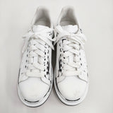 Alexander McQueen Oversized Sneaker ペイント サイズ41 革 スニーカー ホワイト メンズ アレキサンダーマックイーン【中古】5-1014G♪