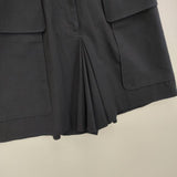 FOXEY NEW YORK タキシードキュロット ショートパンツ ハーフパンツ ショーツ ネイビー レディース フォクシー ニューヨーク【中古】6-0601S∞