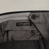 UNITED ARROWS サージ ノープリーツ テーパードパンツ 裾ダブル仕上げ 定価23980円 スラックス パンツ チャコールグレー メンズ ユナイテッドアローズ【中古】5-1205T∞