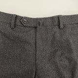 UNITED ARROWS サージ ノープリーツ テーパードパンツ 裾ダブル仕上げ 定価23980円 スラックス パンツ チャコールグレー メンズ ユナイテッドアローズ【中古】5-1205T∞