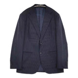 UNITED ARROWS タスマニアン ウール ストライプ スーツ ジャケット パンツ セットアップ ネイビー メンズ ユナイテッドアローズ【中古】5-1205T∞