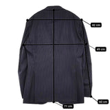 UNITED ARROWS タスマニアン ウール ストライプ スーツ ジャケット パンツ セットアップ ネイビー メンズ ユナイテッドアローズ【中古】5-1205T∞