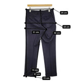 UNITED ARROWS タスマニアン ウール ストライプ スーツ ジャケット パンツ セットアップ ネイビー メンズ ユナイテッドアローズ【中古】5-1205T∞