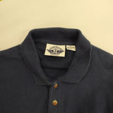 DOCKERS 鹿の子 リーバイス 半袖 ポロシャツ 90年代 ネイビー メンズ ドッカーズ【中古】6-0507S∞