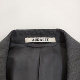 AURALEE SUPER FINE TROPICAL WOOL JACKET 定価85800円 A23SJ02WT テーラードジャケット 23SS チャコールグレー メンズ オーラリー【中古】5-1205M∞