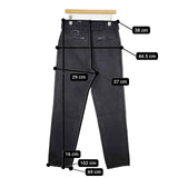 COMOLI Cotton Twill Rider Pants V01-03019 定価32000円 コットンツイルライダーパンツ デニムパンツ ブラック メンズ コモリ【中古】6-0125G∞