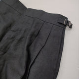 HUM VENT ヒューベント SICCUM TROUSERS シクムトラウザース サイズ2 定価53900円 HV401002ER リネン パンツ ネイビー メンズ【中古】6-0320M♪