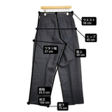 HUM VENT ヒューベント SICCUM TROUSERS シクムトラウザース サイズ2 定価53900円 HV401002ER リネン パンツ ネイビー メンズ【中古】6-0320M♪