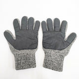NEWBERRY KNITTING USA製 Rag Wool Glove no lined knit leather deerskin ウール レザー 革 手袋 グレー メンズ ニューベリーニッティング【中古】5-1125T◎