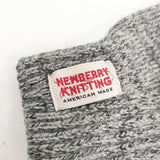 NEWBERRY KNITTING USA製 Rag Wool Glove no lined knit leather deerskin ウール レザー 革 手袋 グレー メンズ ニューベリーニッティング【中古】5-1125T◎