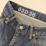 VISVIM SOCIAL SCULPTURE 03 DAMAGED-36 定価74800円 ジーンズ デニムパンツ ブルー メンズ ビズビム/ヴィズヴィム【中古】6-0125G∞