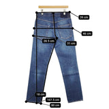 VISVIM SOCIAL SCULPTURE 03 DAMAGED-36 定価74800円 ジーンズ デニムパンツ ブルー メンズ ビズビム/ヴィズヴィム【中古】6-0125G∞