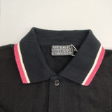 HYSTERIC GLAMOUR HYS DEVILワッペン ポロ衿シャツ 定価25300円 半袖 ポロシャツ 25SS ブラック メンズ ヒステリックグラマー【中古】6-0601S∞