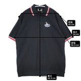 HYSTERIC GLAMOUR HYS DEVILワッペン ポロ衿シャツ 定価25300円 半袖 ポロシャツ 25SS ブラック メンズ ヒステリックグラマー【中古】6-0601S∞