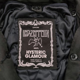 HYSTERIC GLAMOUR LED ZEPPELIN M-65 レッドツェッペリン ライナーベスト付き ミリタリージャケット ブラック メンズ ヒステリックグラマー【中古】5-1210T♪