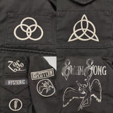 HYSTERIC GLAMOUR LED ZEPPELIN M-65 レッドツェッペリン ライナーベスト付き ミリタリージャケット ブラック メンズ ヒステリックグラマー【中古】5-1210T♪