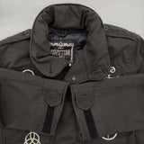 HYSTERIC GLAMOUR LED ZEPPELIN M-65 レッドツェッペリン ライナーベスト付き ミリタリージャケット ブラック メンズ ヒステリックグラマー【中古】5-1210T♪