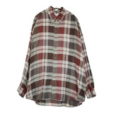 Graphpaper Viscose check oversized b.d. shirt 定価35200円 GM223-50197 チェック 長袖シャツ グレー メンズ グラフペーパー【中古】5-1205T∞