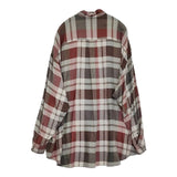 Graphpaper Viscose check oversized b.d. shirt 定価35200円 GM223-50197 チェック 長袖シャツ グレー メンズ グラフペーパー【中古】5-1205T∞