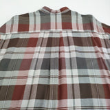 Graphpaper Viscose check oversized b.d. shirt 定価35200円 GM223-50197 チェック 長袖シャツ グレー メンズ グラフペーパー【中古】5-1205T∞