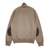 Maison Martin Margiela 14 ウール エルボーパッチ レザー 革 タートルネック セーター ニット ベージュ メンズ メゾンマルタンマルジェラ【中古】5-1205T∞
