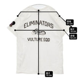 BOWWOW ELIMINATORS 8812 刺繍 定価16500円 サイズL 半袖Ｔシャツ カットソー ホワイト メンズ バウワウ【中古】6-0507S∞