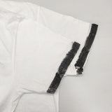 BOWWOW US PRISONER TRIM TEE サイズM 半袖Ｔシャツ カットソー ホワイト グレー メンズ バウワウ【中古】6-0507S∞