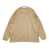 is-ness ポケット 長袖Ｔシャツ カットソー ロンＴ ベージュ メンズ イズネス【中古】6-0104M∞