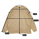 is-ness ポケット 長袖Ｔシャツ カットソー ロンＴ ベージュ メンズ イズネス【中古】6-0104M∞