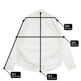eYe COMME des GARCONS JUNYA WATANABE MAN/MAISON KITSUNE 綿オックス 定価46200円 長袖シャツ AD2023 24SS ホワイト メンズ アイ ジュンヤワタナベマン/メゾンキツネ【中古】6-0326M∞