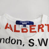 COMME des GARCONS JUNYA WATANABE MAN 綿度詰め天竺 PINK FLOID 半袖Ｔシャツ AD2024 ホワイト メンズ ジュンヤワタナベマン【中古】5-1022S♪