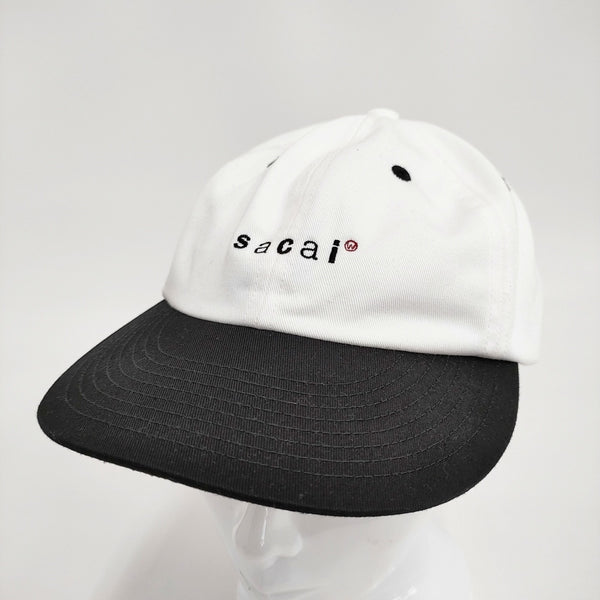WTAPS/Sacai Cotton Twill Cap 25-0933S キャップ 25SS ホワイト ブラック メンズ ダブルタップス/サカイ【中古】5-1022G♪