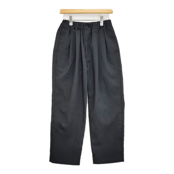 STILL BY HAND 2タックポリエステルパンツ 44 定価19800円 PT04251 イージー パンツ 25SS ブラック メンズ スティルバイハンド【中古】5-1022G♪
