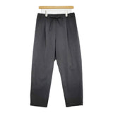 LAMOND. NEW SEMI WIDE SHARI PANTS定価18700円 LM-P-101 サイズ2 イージー パンツ 25SS チャコールグレー メンズ ラモンド【中古】5-1022M♪