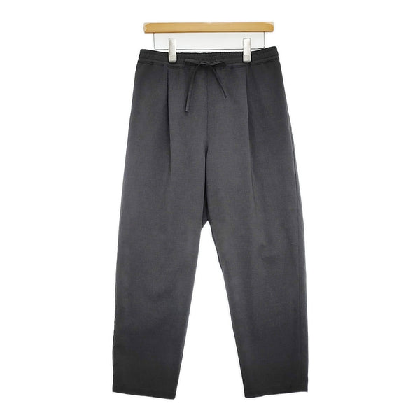 LAMOND. NEW SEMI WIDE SHARI PANTS定価18700円 LM-P-101 サイズ2 イージー パンツ 25SS チャコールグレー メンズ ラモンド【中古】5-1022M♪