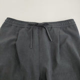 LAMOND. NEW SEMI WIDE SHARI PANTS定価18700円 LM-P-101 サイズ2 イージー パンツ 25SS チャコールグレー メンズ ラモンド【中古】5-1022M♪