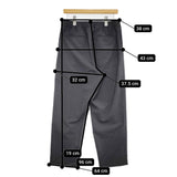 LAMOND. NEW SEMI WIDE SHARI PANTS定価18700円 LM-P-101 サイズ2 イージー パンツ 25SS チャコールグレー メンズ ラモンド【中古】5-1022M♪