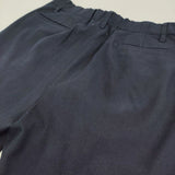LAMOND. SEMI WIDE TROUSERS 定価19800円 LM-P-109 スラックス パンツ ネイビー メンズ ラモンド【中古】5-1205T∞