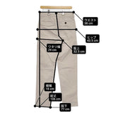 MARGARET HOWELL WASHED DENSE COTTON POPLIN TROUSERS 定価28600円 579-1140019 パンツ ベージュ メンズ マーガレットハウエル【中古】6-0411G∞