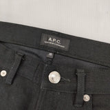 A.P.C. RN149947 ボタンフライ ブラックジーンズ デニムパンツ ブラック メンズ アーペーセー【中古】6-0104G∞