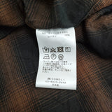 COMOLI レーヨンオープンカラーシャツ チェック 定価41800円 Z01-02005 サイズ3 長袖 24SS ブラウン ブラック メンズ コモリ【中古】5-1022M♪