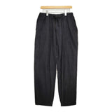 COMOLI シルクネップ ドローストリングパンツ サイズ2 定価46200円 X01-03009 イージー パンツ 23SS ブラック メンズ コモリ【中古】5-1022M♪