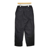 COMOLI シルクネップ ドローストリングパンツ サイズ2 定価46200円 X01-03009 イージー パンツ 23SS ブラック メンズ コモリ【中古】5-1022M♪