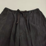 COMOLI シルクネップ ドローストリングパンツ サイズ2 定価46200円 X01-03009 イージー パンツ 23SS ブラック メンズ コモリ【中古】5-1022M♪