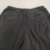 COMOLI シルクネップ ドローストリングパンツ サイズ2 定価46200円 X01-03009 イージー パンツ 23SS ブラック メンズ コモリ【中古】5-1022M♪