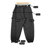 COMOLI 製品染 ドローストリングパンツ サイズ3 定価50600円 A03-03004 イージー パンツ 24AW ブラック メンズ コモリ【中古】5-1026G♪