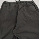 COMOLI 製品染 ドローストリングパンツ サイズ3 定価50600円 A03-03004 イージー パンツ 24AW ブラック メンズ コモリ【中古】5-1026G♪