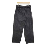 COMOLI ベルテッドデニムパンツ 定価33000円 サイズ3 U03-03011 デニムパンツ ブラック メンズ コモリ【中古】5-1022G♪