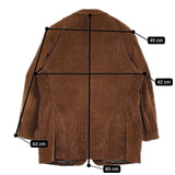 Brooks Brothers コーデュロイ サイズ49REG テーラードジャケット ブラウン メンズ ブルックスブラザーズ【中古】5-1210T♪
